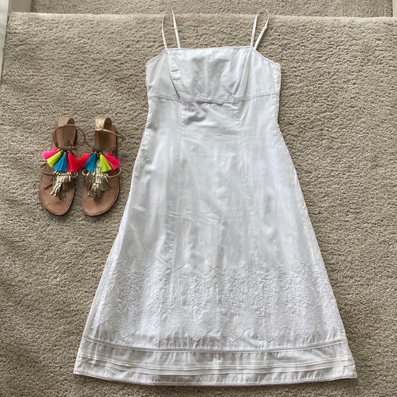 Express Sleeveless White Dress - Picture 2 of 8